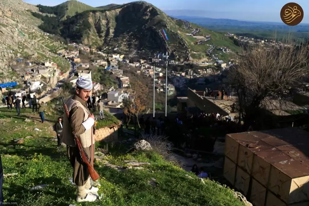 (فیلم) کرد ها نوروز را با راهپیمایی مشعل جشن گرفتند