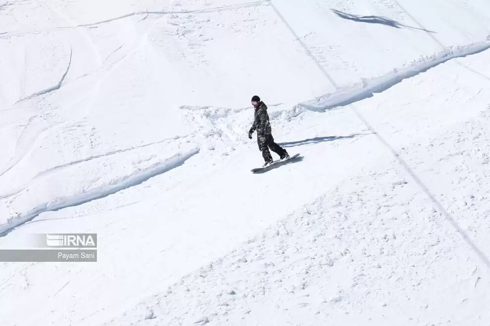 تصاویر - پیست اسکی دربندسر در تعطیلات نوروز