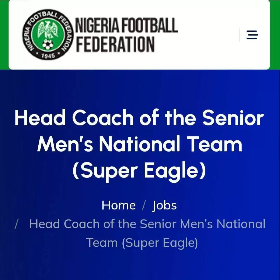 عکس -  اقدام جالب فدراسیون فوتبال نیجریه در انتخاب سرمربی