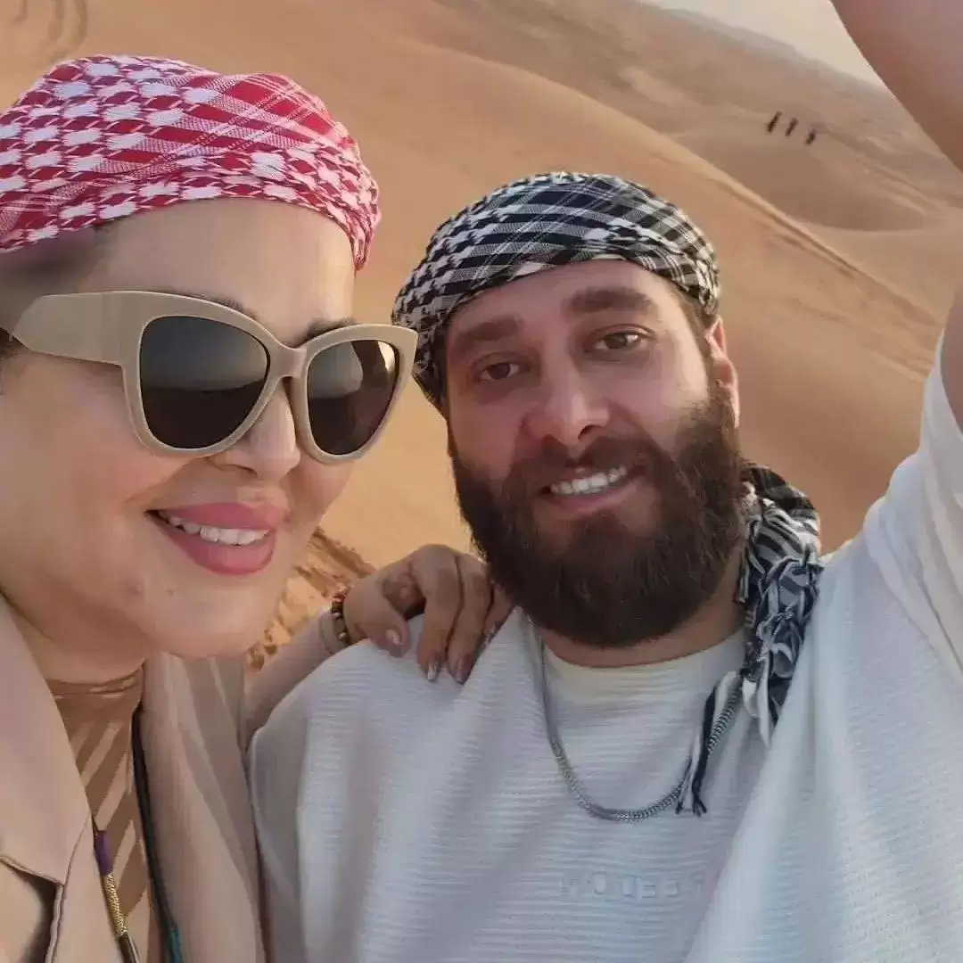 بهاره رهنما از شوهر جدیدش رونمایی کرد  -  تفریح در دبی با یک قاب عاشقانه