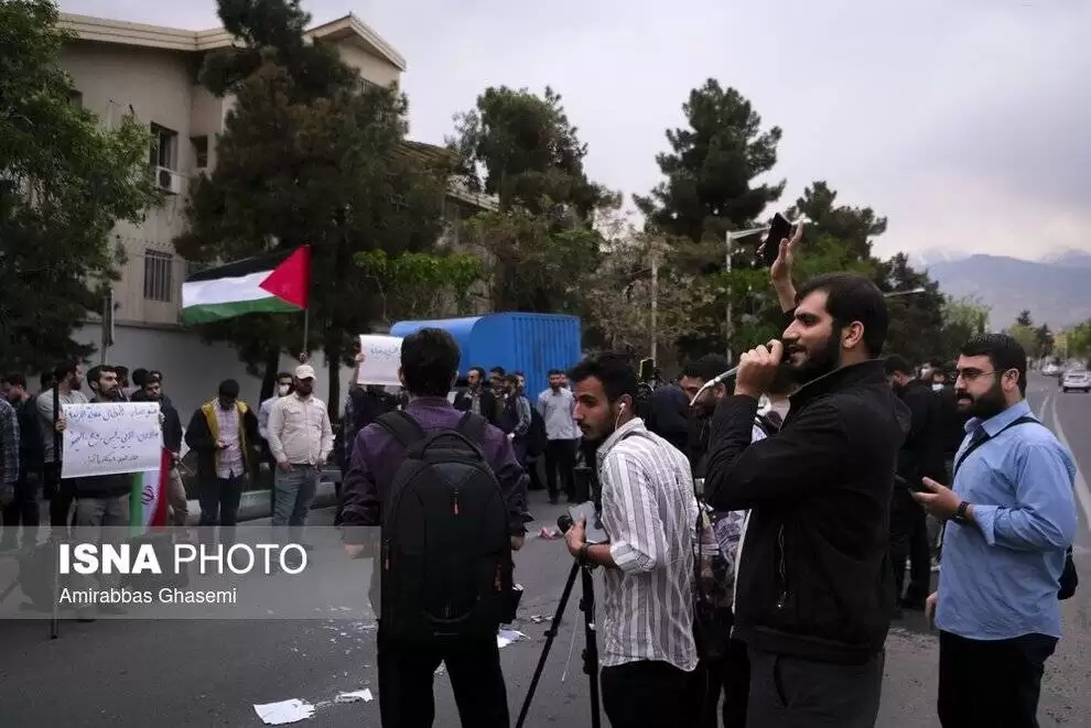 تصاویر - تجمع اعتراضی مقابل سفارت اردن در تهران