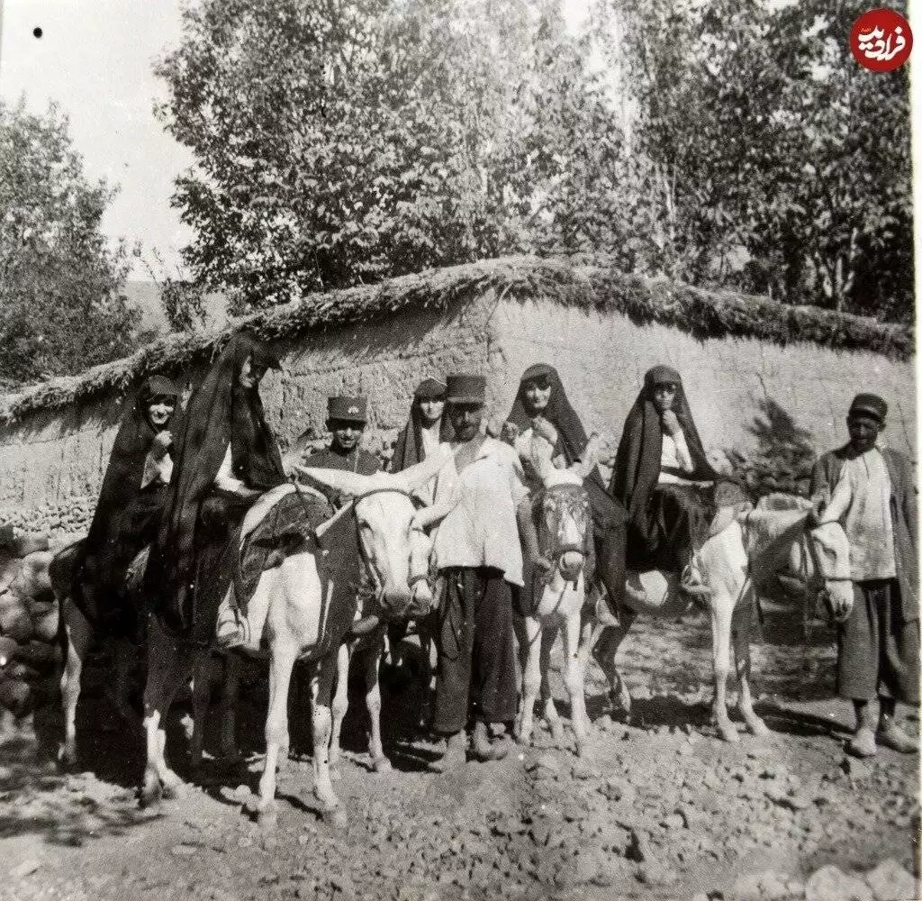تهران قدیم -  گشت و گذار دختران جوان در تهران 100 سال قبل - عکس