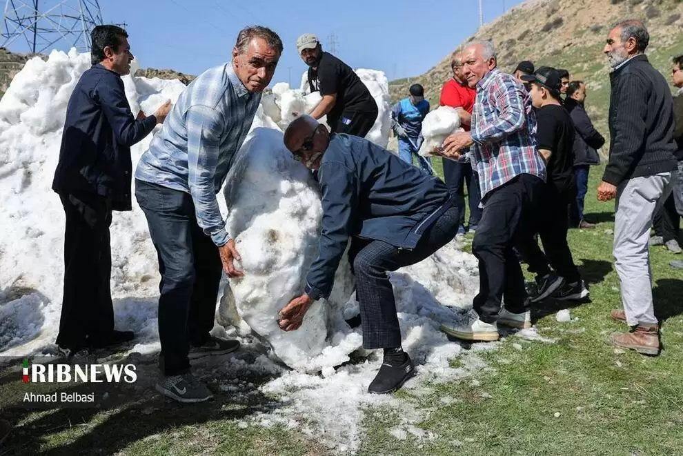 تصاویر - آیین سنتی برف چال در مازندران