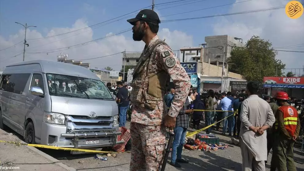 تصاویر - حمله انتحاری به اتباع ژاپنی در کراچی پاکستان