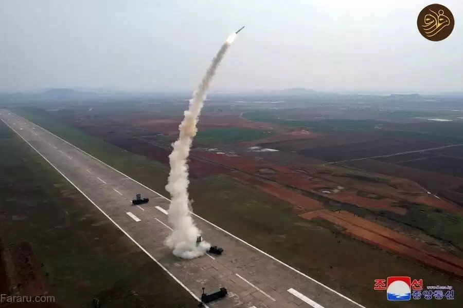 (عکس) آزمایش موشکی کره شمالی در وسط جاده!