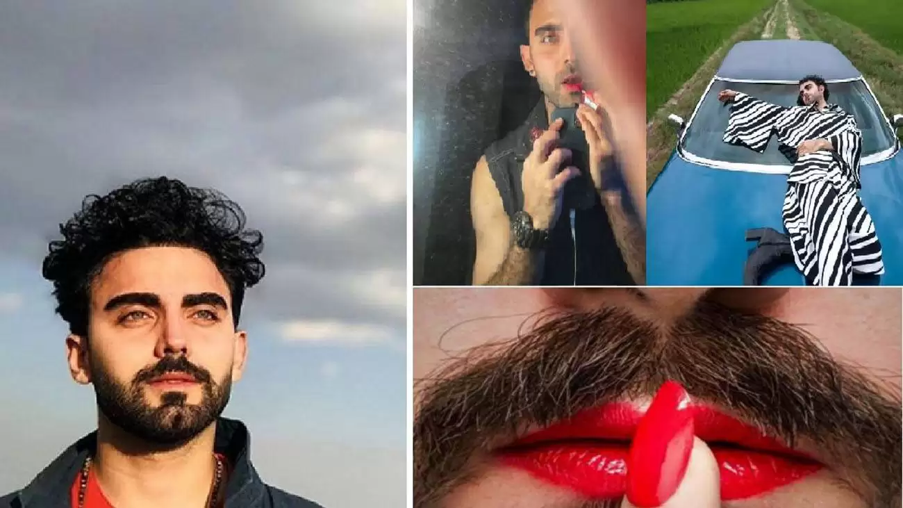 محمد صادقی بعد فرار از ایران : نه مردم نه زن !  -  جنسیت خودم را نمی دانم ! + تصاویری هوش پران