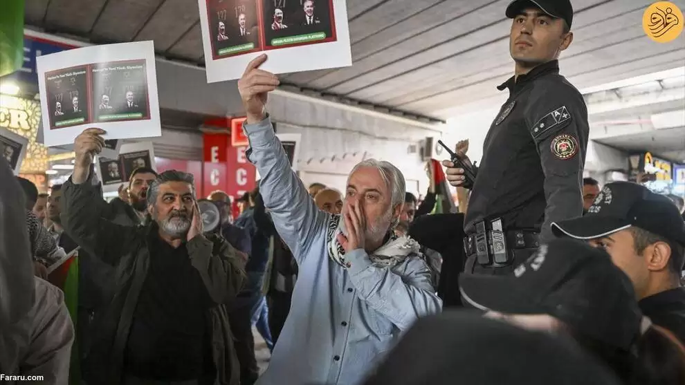 تصاویر - اعتراض مردم ترکیه به سفر رئیس جمهور آلمان به آنکارا