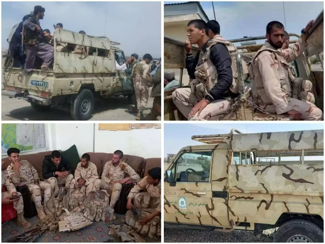 (عکس) تصاویر 6 مرزبان ایرانی بازداشت شده توسط طالبان