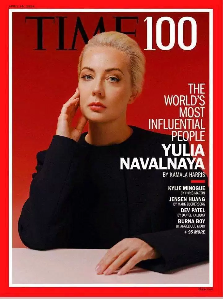 تصویر همسر ناوالنی بر روی جلد مجله تایم