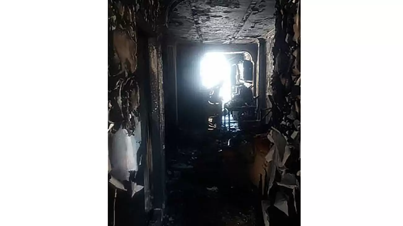 آتش سوزی ناگوار یک خانه در میدان تسلیحات تهران