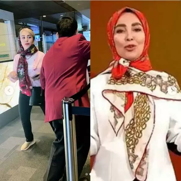 عکس پوشش کاملا آزاد ژیلا صادقی پس از برگشت از آمریکا  - حمله کاربران ایرانی به خانم مجری !