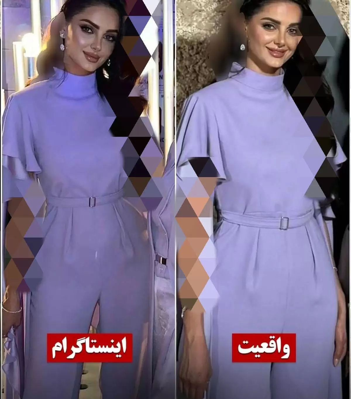 قبل و بعد قشنگ ترین دختر ایران !  -  چهره واقعی مه لقا جابری شوک آور است ! + تصاویری هوش پران