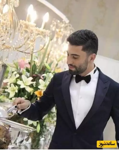 رونمایی از تصاویر عروسی  کاوه رضایی با میهمانان سرشناس !  -  آقای فوتبالیست در حال بریدن کیک !