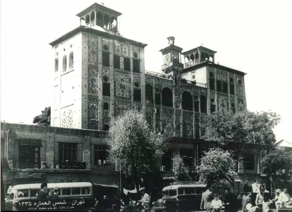 تهران قدیم  -  این ساختمان یک روزهایی بلندترین بنای ساخته شده در تهران بود- عکس