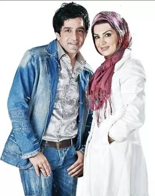 عکس زن جذاب و فوق جوان مجید یاسر بازیگر سریال نون خ !  -  روناک زیباتر است یا زن واقعی اش !