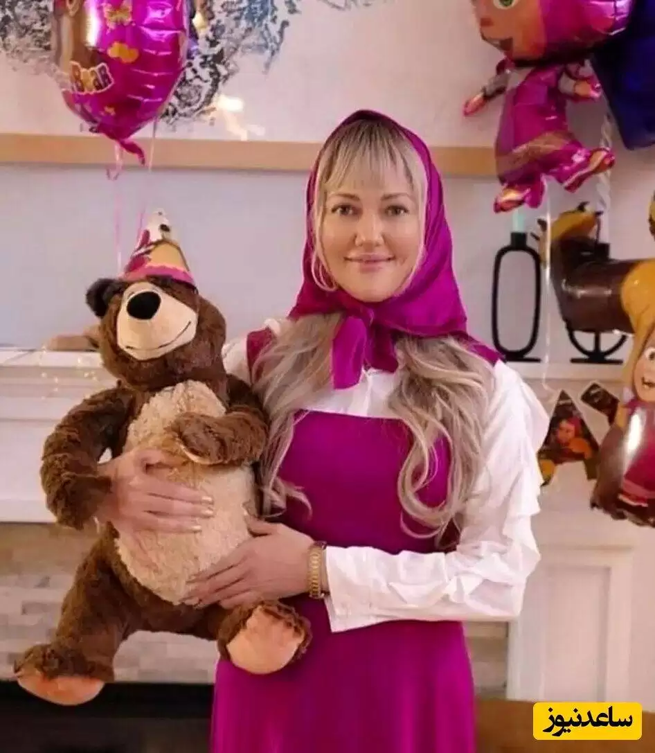 تیپ کارتونی و بانمک خانم بازیگر در تولد دخترش +عکس -  فقط مامان و باباش که تیپ خرس زدن