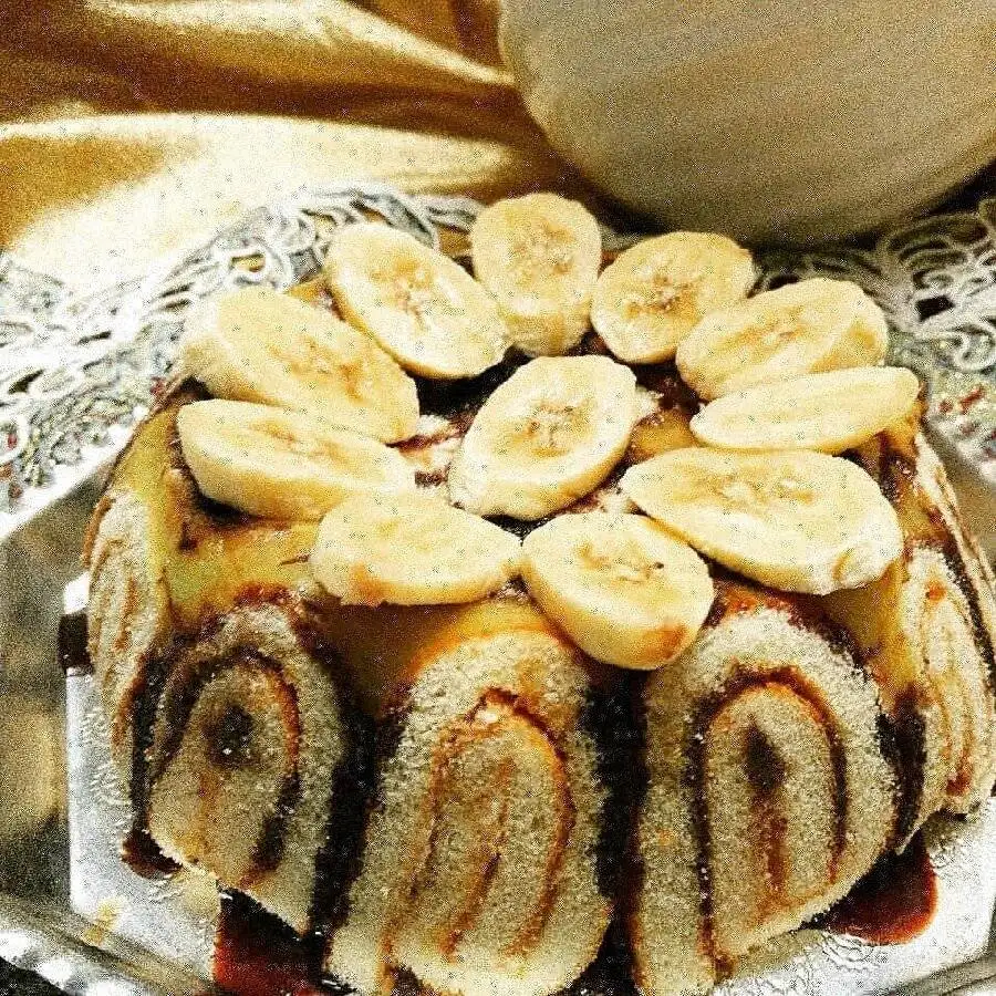 دسر شارلوت سلطنتی برای شب یلدا  -  دسر یخچالی لاکچری با طعم موز و گردو