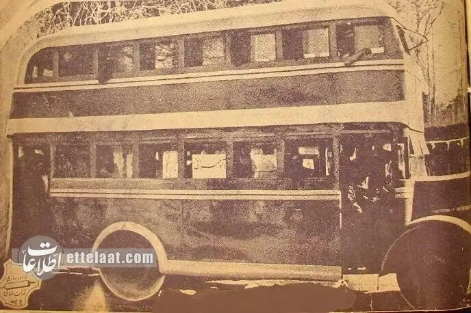 عکس نخستین اتوبوس دوطبقه تهران را ببینید