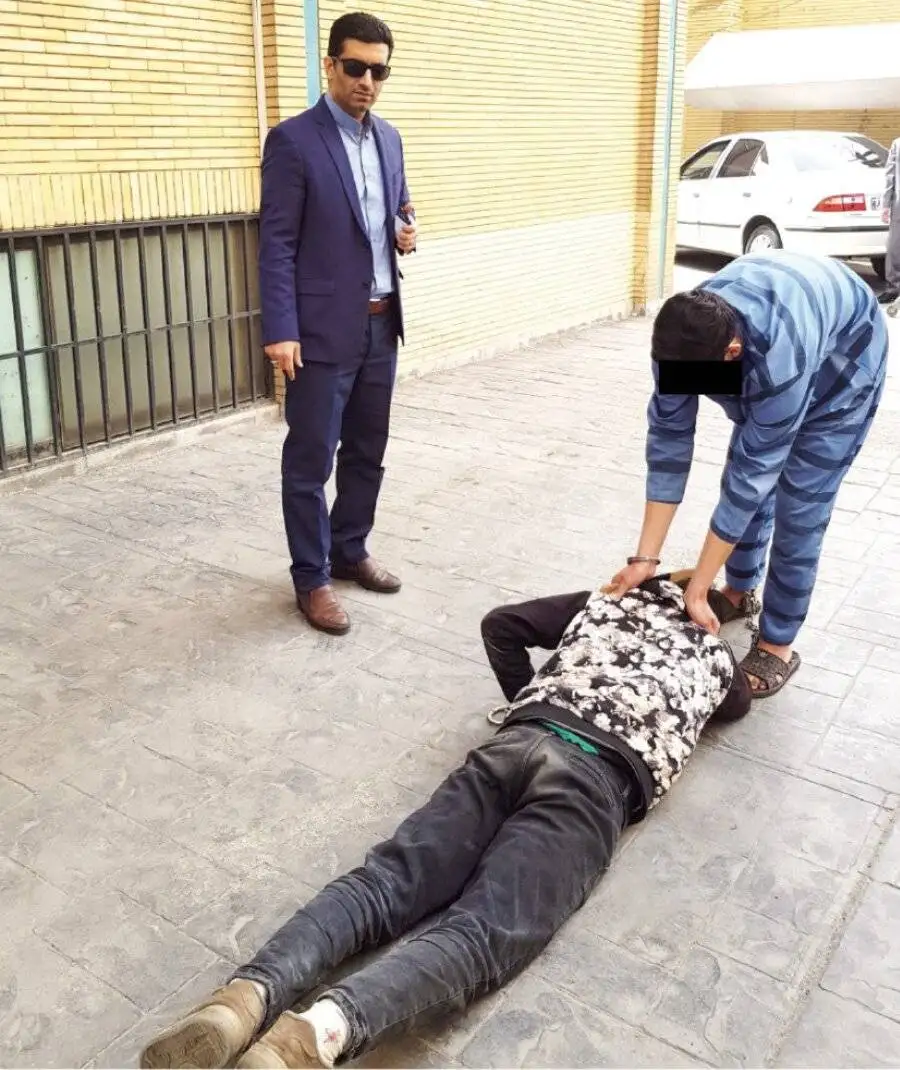 قاتل پدرکش: پشیمان شدم، اشتباه کردم! + عکس