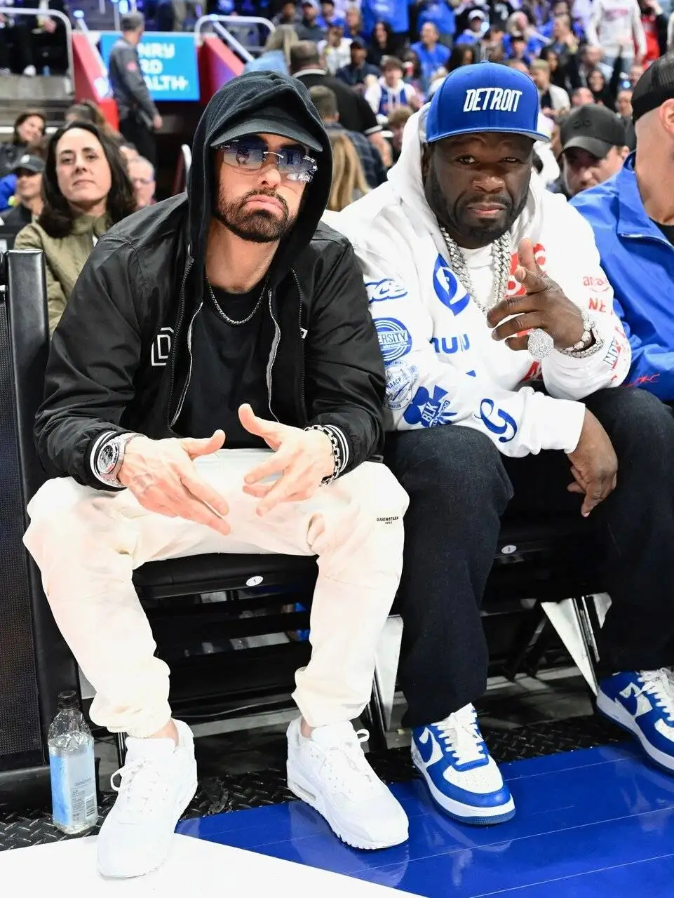 تصویر - 2 رپر؛ سالن بسکتبال nba را منفجر کردند!