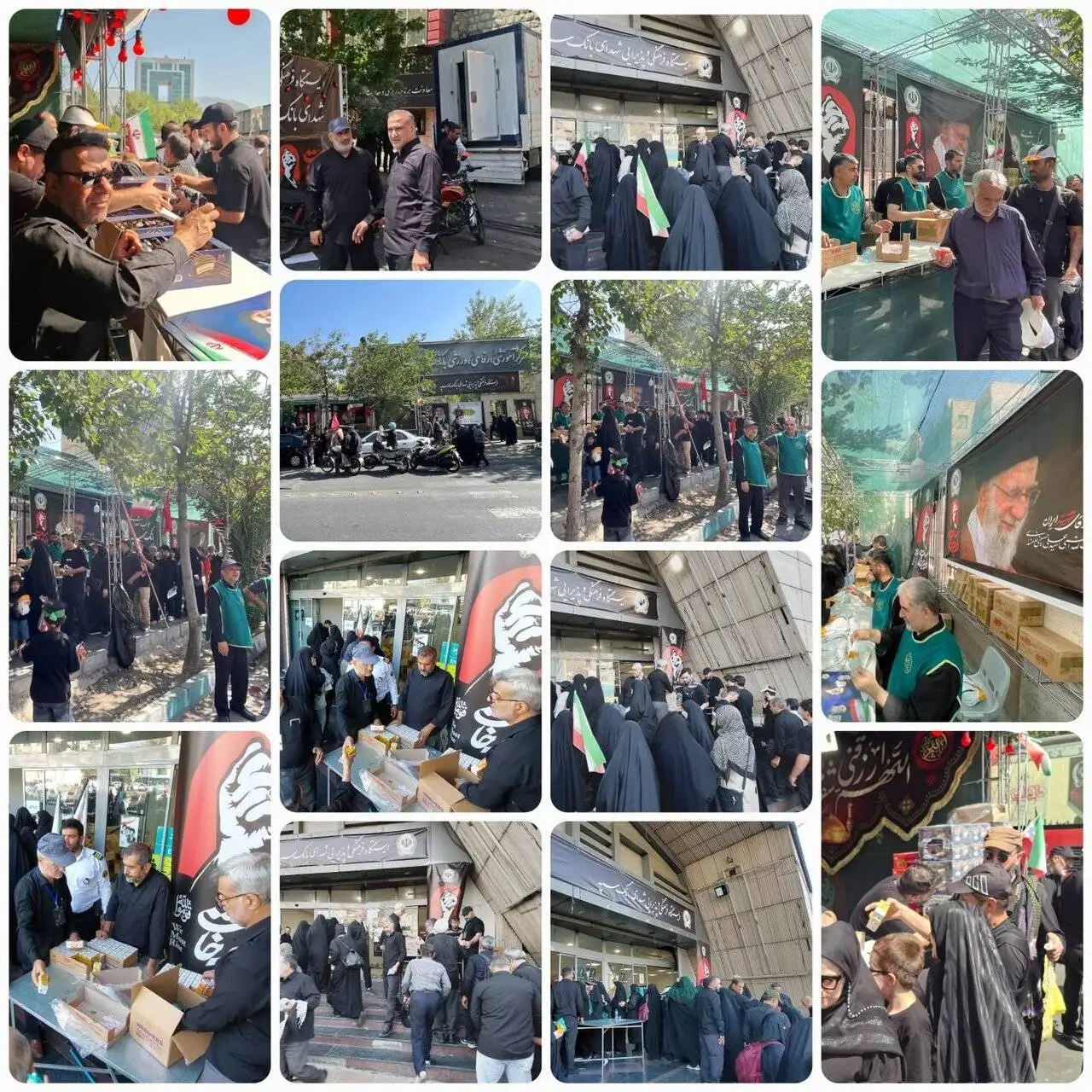 افزایش موکب های بانک سپه در مراسم تشییع پیکر مطهر رهبر شهید امت به 14 موکب