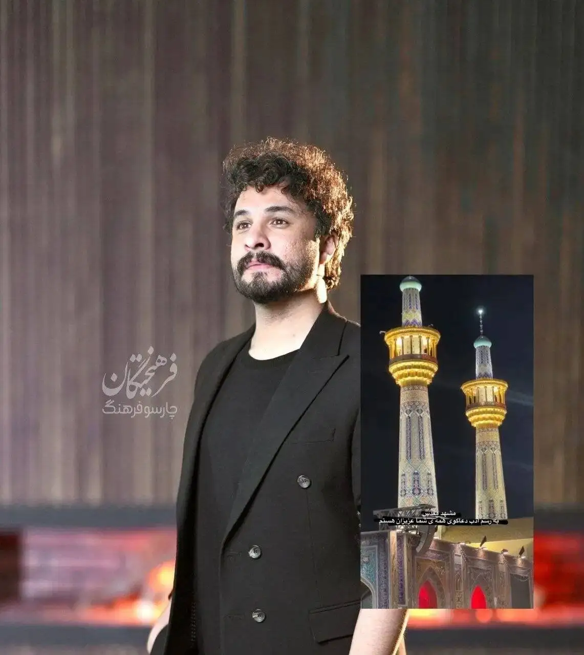 خواننده معروف برای مراسم تشییع راهی مشهد شد + عکس