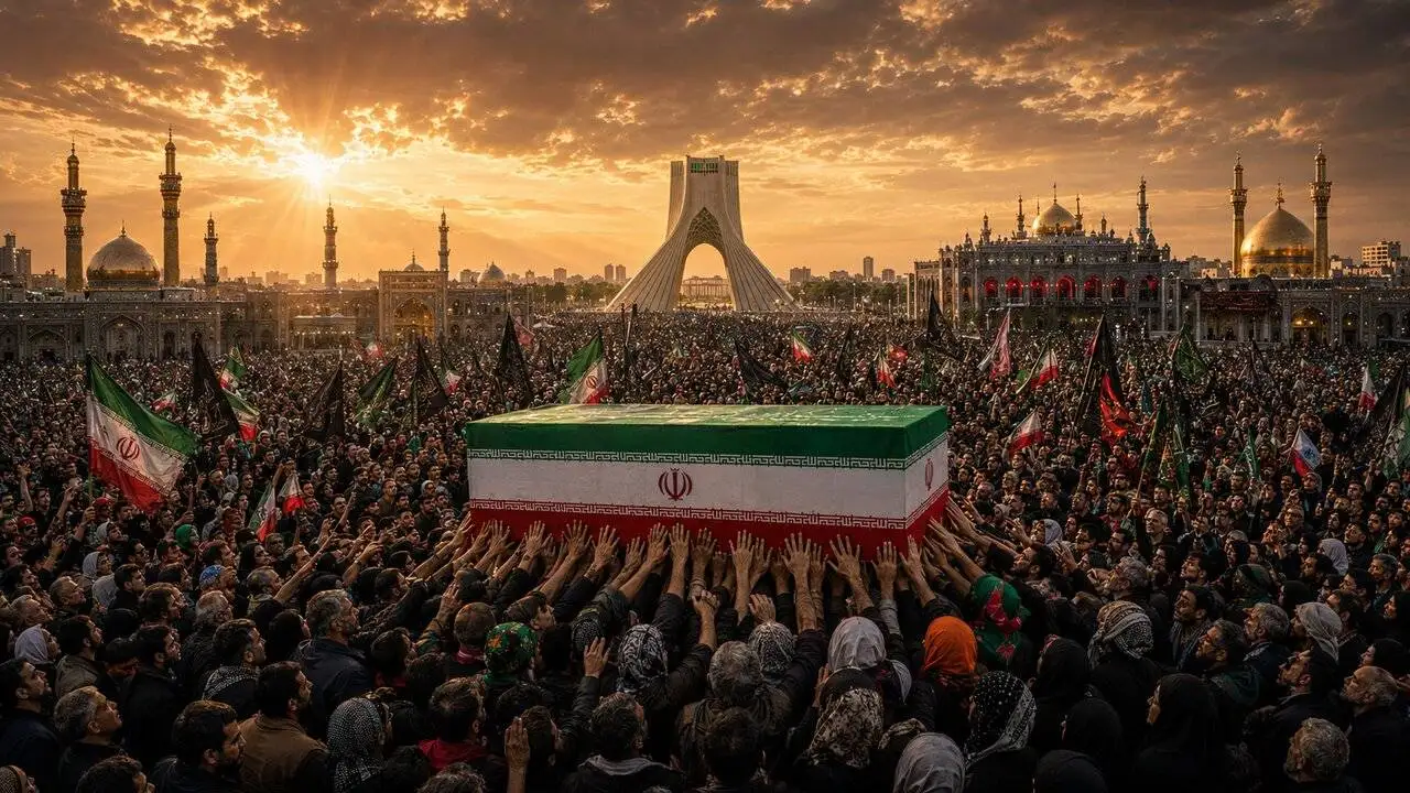 هوش مصنوعی تصویر تشییع رهبر شهید را بازسازی کرد - ببینید