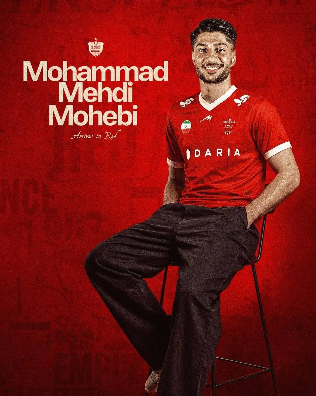 تصویر  -  محبی با پرسپولیس 3 ساله بست