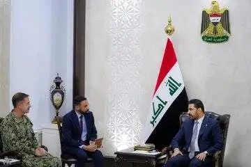 عکس: دیدار نخست وزیر عراق با فرمانده سنتکام