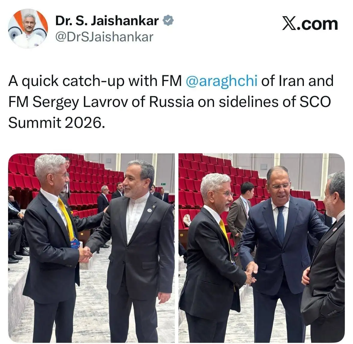عراقچی با وزرای خارجه جمهوری آذربایجان و هند دیدار کرد