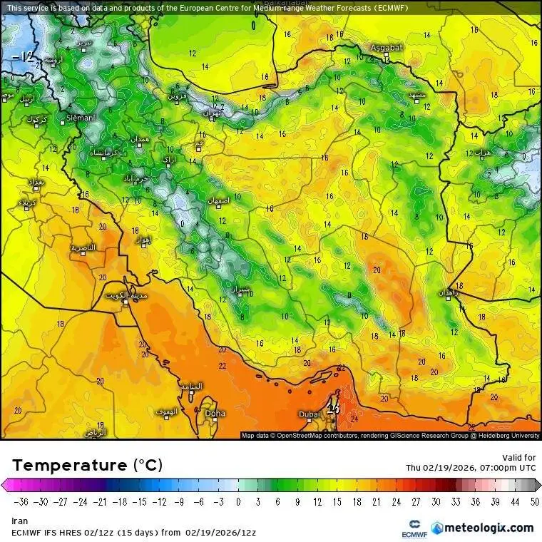 این استان ها منتظر باران باشند؛ اوج گرمای تابستان کی تمام می شود؟  -  نقشه های هواشناسی