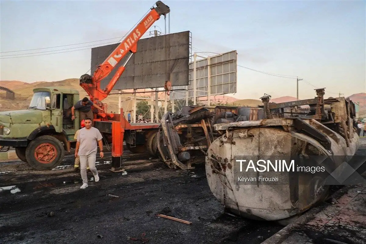 2 روز عزای عمومی در یک استان؛ تصاویر دردناک انفجار تانکر سوخت  -  آخرین جزئیات حادثه در سنندج