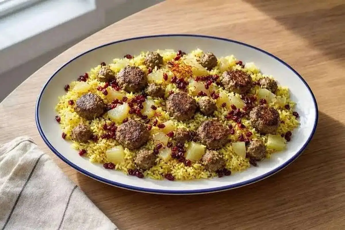 درست کردن قنبیدپلو؛ غذای جالب و خوشمزه قمی که ثبت ملی شده
