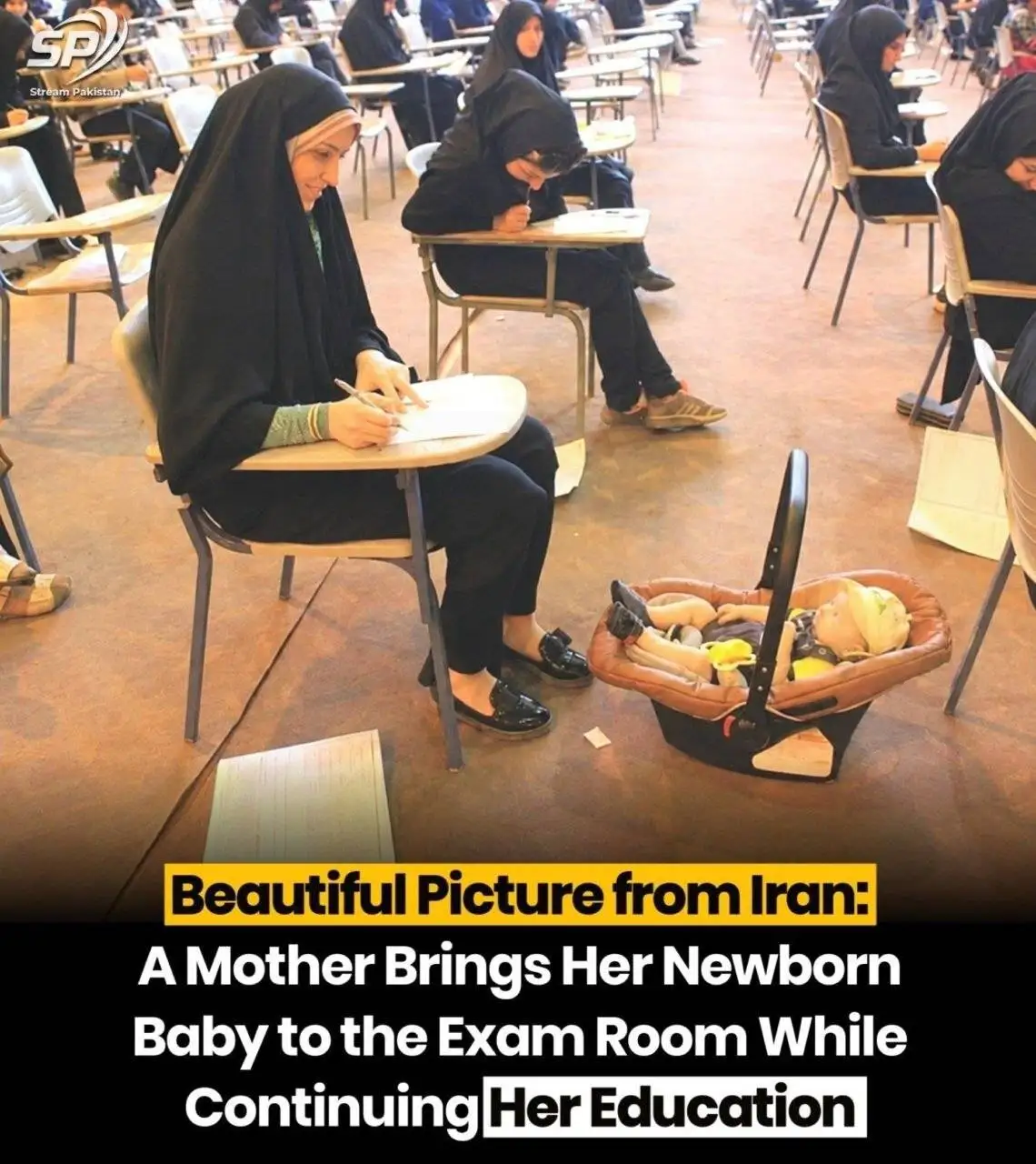 عکسی از کنکور که در رسانه های خارجی وایرال شد + عکس