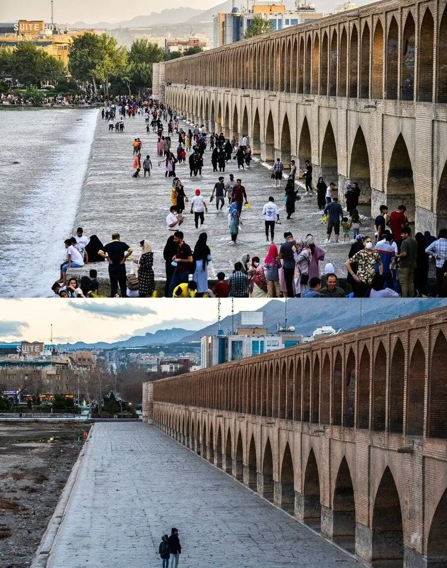 روزی برای زاینده رود - تصاویر جالب از زنده رود اصفهان از گذشته تا امروز