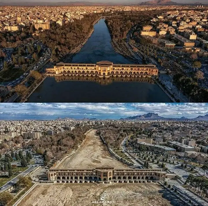 روزی برای زاینده رود - تصاویر جالب از زنده رود اصفهان از گذشته تا امروز
