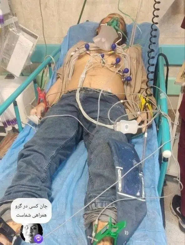 هشدار - انتشار تصویری ناراحت کننده از منتقد پیشکسوت تئاتر- رضا آشفته سرگردان بین بیمه و بیمارستان