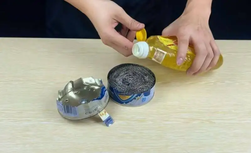 ساخت اجاق سفری با قوطی کنسرو بدون هیزم و گاز + آموزش تصویری