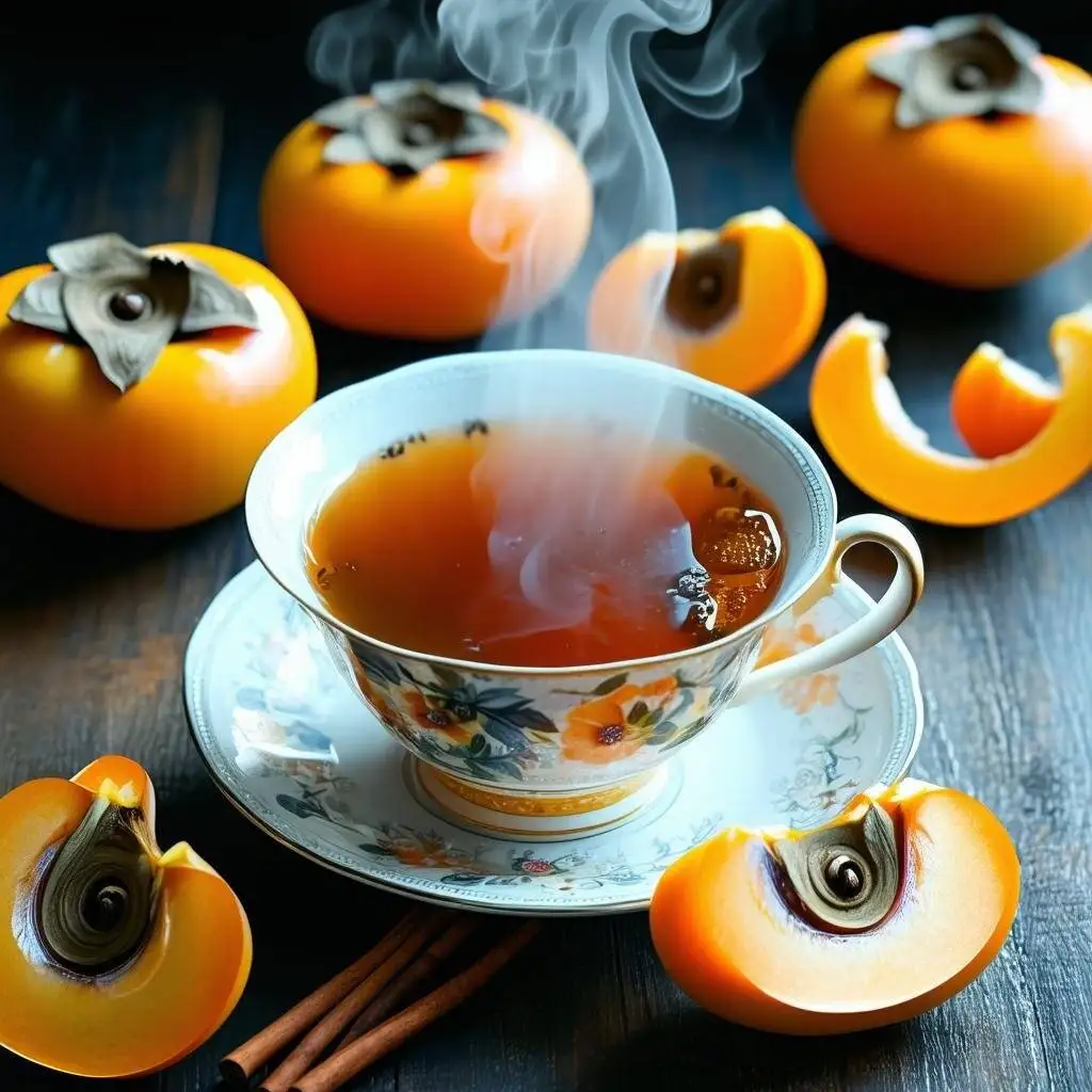 خواص شگفت انگیز چای خرمالو؛ نوشیدنی پاییزی با عطر زنجبیل و دارچین + درست کردن