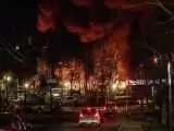 ویدیو  -  آتش سوزی بزرگ یک کارخانه نیتروژن در میشیگان آمریکا