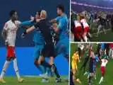 ویدیو  -  دعوای وحشیانه وسط زمین فوتبال در روسیه؛ نمایش شش کارت قرمز پس از نزاع خشونت آمیز!