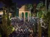 ویدیو  -  شروع مراسم تحویل سال نو در حافظیه شیراز
