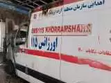 آمبولانس اورژانس خرمشهر در دزفول آتش گرفت! + جزئیات
