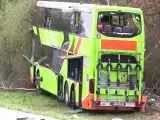 (فیلم) حادثه مرگبار برای یک اتوبوس مسافربری در آلمان