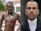 برزیلی ها در پی تنبیه دنی آلوز؛ مجسمه اش را جمع کنید!