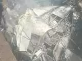 (فیلم) کشته شدن 45 مسافر اتوبوس در حادثه سقوط به دره