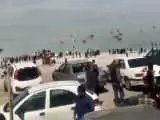 ساحل دریاچه ارومیه پس از سال ها شلوغ شد + ویدیو  -  مردم به دامن پر آب دریاچه رفتند