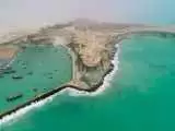 ویدیو  -  تصویری جادویی از بندر بریس چابهار؛ تلاقی کوه و دریا