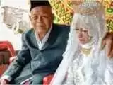 خوشحالی تازه داماد 103 ساله در روز عروسی اش