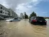 (فیلم) بارش شدید باران و آب گرفتگی خیابان های دبی